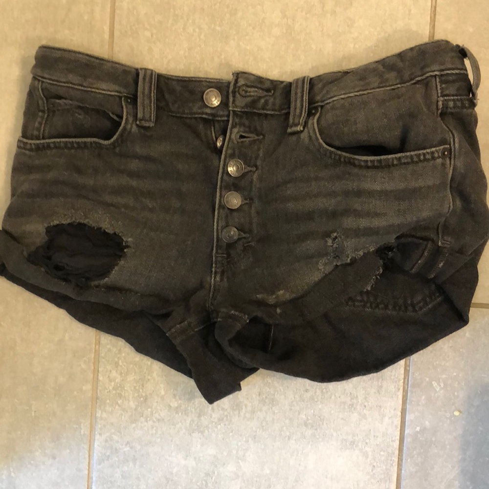 Black free people jean shorts size 27
